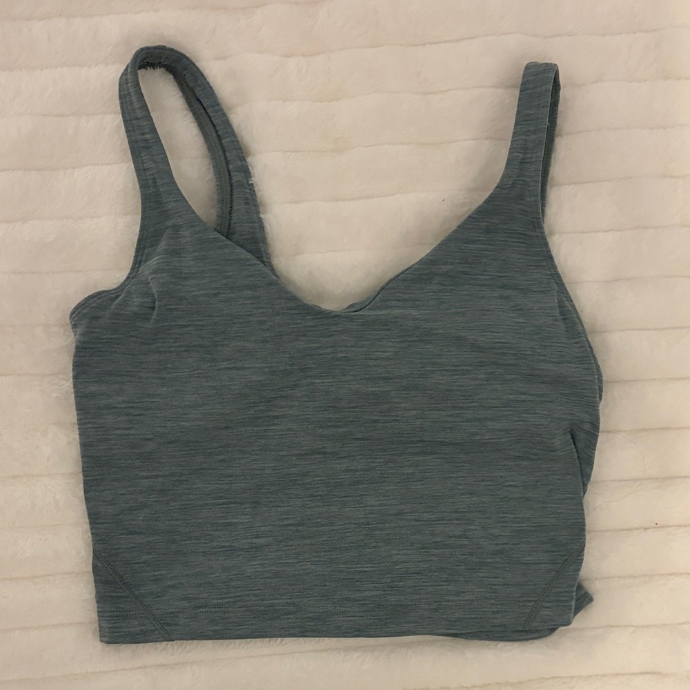 lululemon athletica green/greyish heatherd Align Tank Top